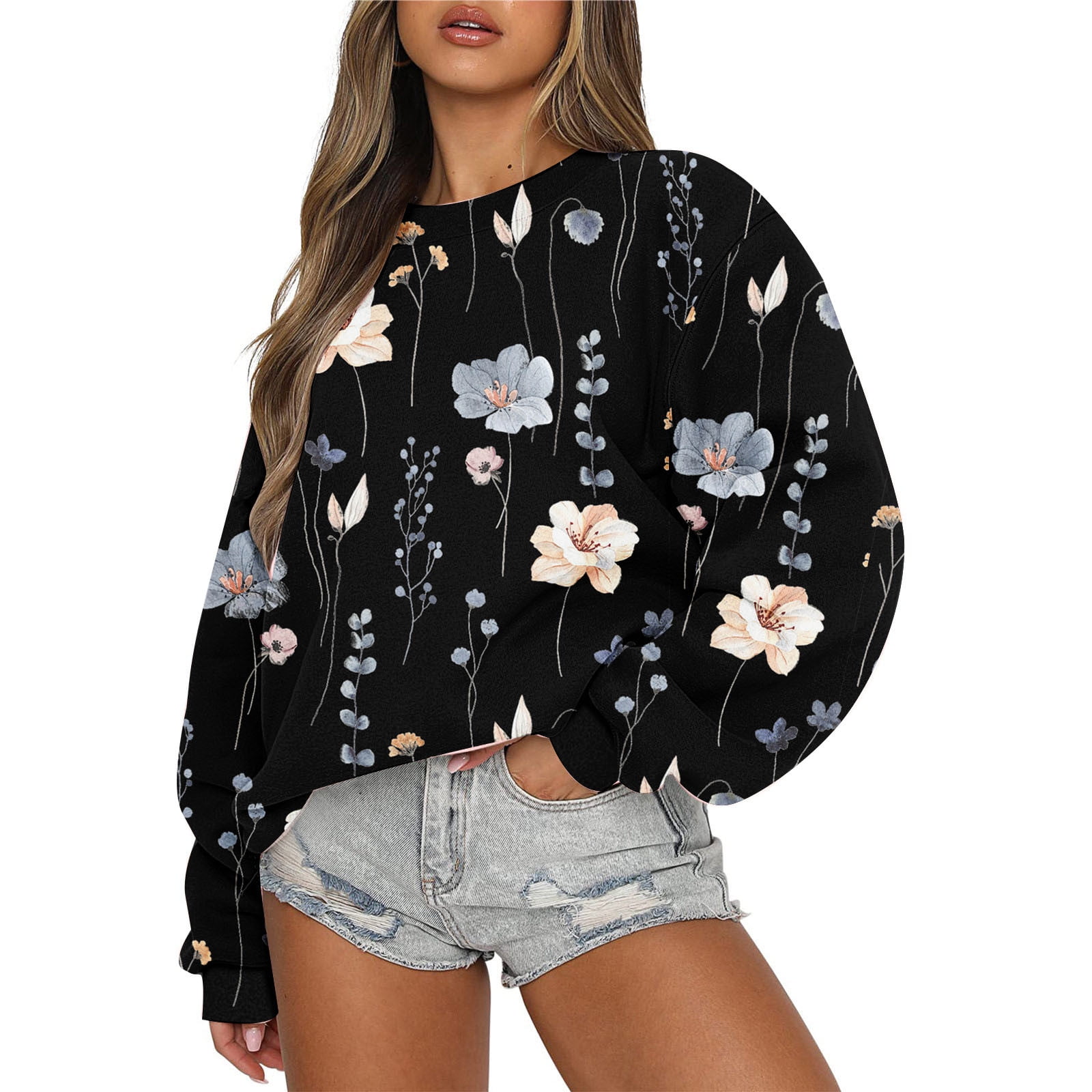 ZZwxWA Black&Friday Deal Womens Hoodies 2023 Long Sleeve Fashion Womens