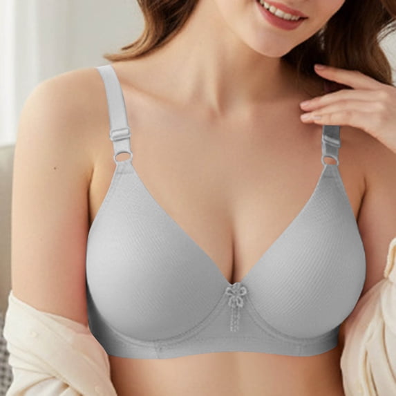 ZZwxWA Bras for Women Comfortable Wireless Push Up Bras Full Coverage Supportive Lift & Shape Everyday Bra