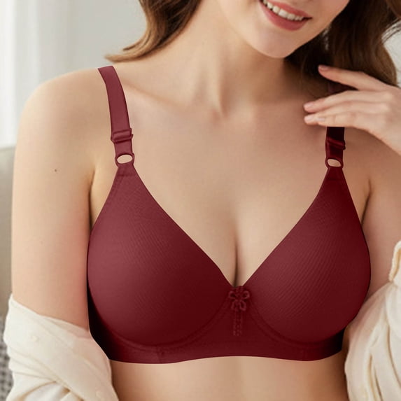 ZZwxWA Bras for Women Comfortable Wireless Push Up Bras Full Coverage Supportive Lift & Shape Everyday Bra