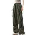 thumbnail image 1 of ZZwxWA Cargo Pants Women High Waisted Baggy Pants Parachute Pants for Women Y2K Pants Streetwear Women with Pockets Online Shopping, 1 of 4