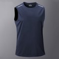 thumbnail image 1 of ZZwxWA Compression Crew Neck Tank Tops for Men Slimming Sleeveless T Shirts Summer Training Lightweight Gym Workout Vest, 1 of 3