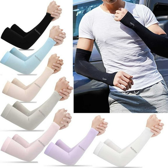 ZZwxWA Cooling Arm Sleeves for Women Men Sunscreen Arm Sleeves for Sports Running Hiking Cycling Backpacking Gardening