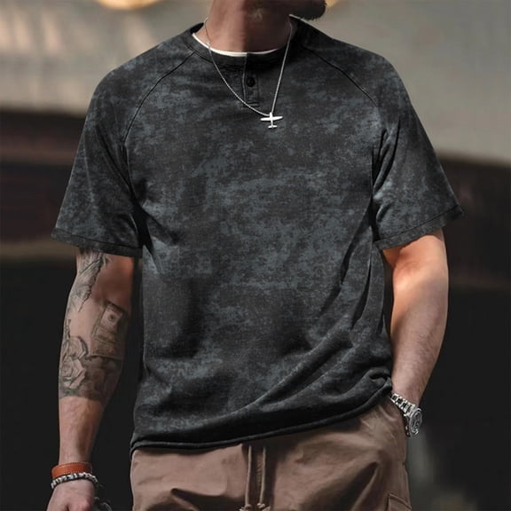 ZZwxWA Crop Tops for Men Online Shopping Oversize Fashion Cozy Style T-shirt Male Plus Size Short Sleeve Shirts Elastic Crew Neck Casual Tops Breathable Work Out Tshirts Quick-Dry Printed Blouse