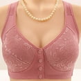 thumbnail image 1 of ZZwxWA Daisy Bras for Older Women 2025 Front Closure Bra Cotton Bra Full Coverage Comfortable Bra No Underwire Plus Size Bra, 1 of 5