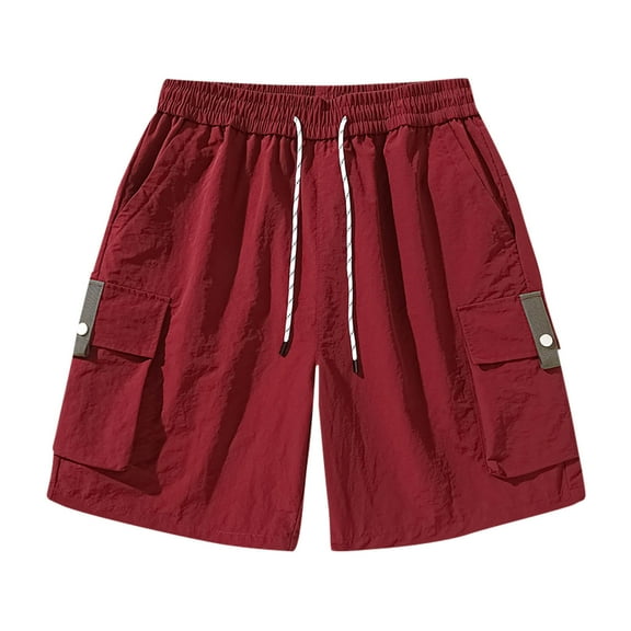 Brondbend Gym Shorts Holiday Gifts Breathable Summer Quick-Dry Short Pants Pockets Workwear Elastic Pants Holiday Beach Printed Plus Size Shorts Loose Fit Cozy Style Clothing Fashion Male Trousers