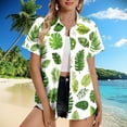 thumbnail image 1 of ZZwxWA Hawaiian Shirts for Women Soft Cool Summer Hawaii Shirts Floral Tropic Print V Neck T-Shirt Short Sleeve Button Up Tops 2025, 1 of 4