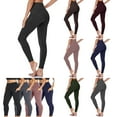 thumbnail image 1 of ZZwxWA High Waisted Leggings for Women - Soft Pants No See Through Belly Control Cycling Workout Yoga Pants with Pockets Slim, 1 of 4