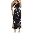 thumbnail image 1 of ZZwxWA Jumpsuits for Women Plus Size Women Ladies Summer Sleeveless Backless Loose Long Playsuits Rompers Jumpsuit Jumpsuits for Women Casual up to 50% Off, 1 of 7