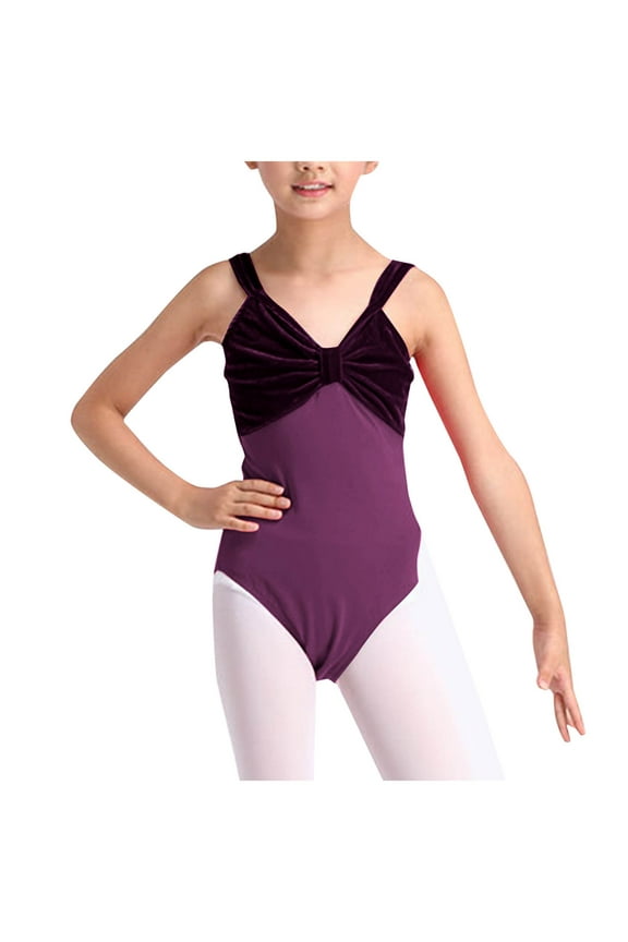 Kids Girls Tank Leotard with Princess Seams, Adjustable Straps, Ballet Dancewear, Dance, Comfort, Performance Holiday Saving