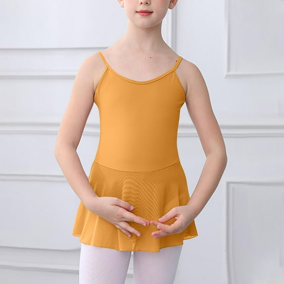 ZZwxWA Kids Toddler Ballet Tutu Dress Sleeveless Straps Gymnastics Leotards Dance Dress Costume for Girls 3-16 Years Discount