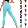 thumbnail image 1 of ZZwxWA Leggings for Women High Waisted Belly Control Hip Lift Scrunch Yoga Legging Solid Stretch Pants Womens Solid Workout Athletic Trousers, 1 of 4