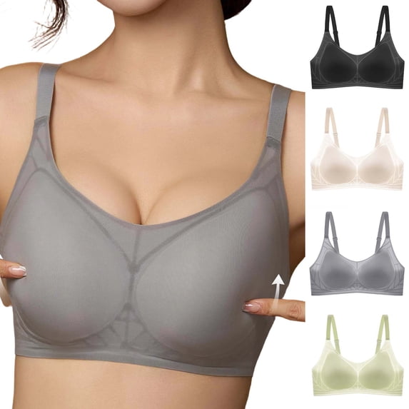 ZZwxWA Light Weight Bra Without Underwire for Women Padded Comfortable Everyday Bras Smoothing Seamless Bras Full Figure Bra