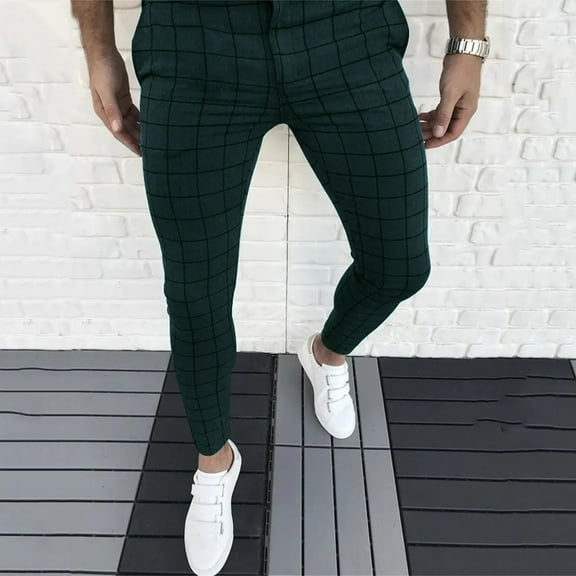 ZZwxWA Men Clothing Men Fashion Casual With Pockets Button Waist Suit Long Pants Joggers for Men My Order