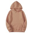 thumbnail image 1 of ZZwxWA Men Oversized Solid Hoodie Basic Fleece Hooded Sweatshirt Loose Long Sleeve Casual Couple Hoodies Pullover Top up to 45% Off, 1 of 7