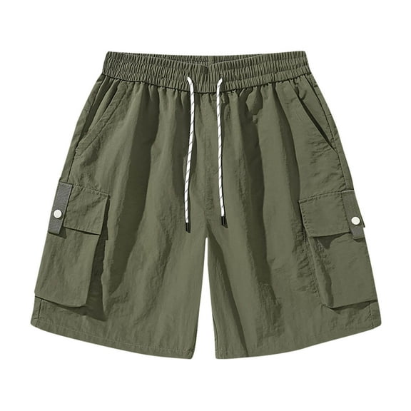 Brondbend Men Short Holiday Gifts Fashion Workwear Breathable Loose Fit Trousers Printed Plus Size Male Short Pants Sports Pockets Pants Quick-Dry Summer Clothing Oversize Elastic Shorts Short Pants