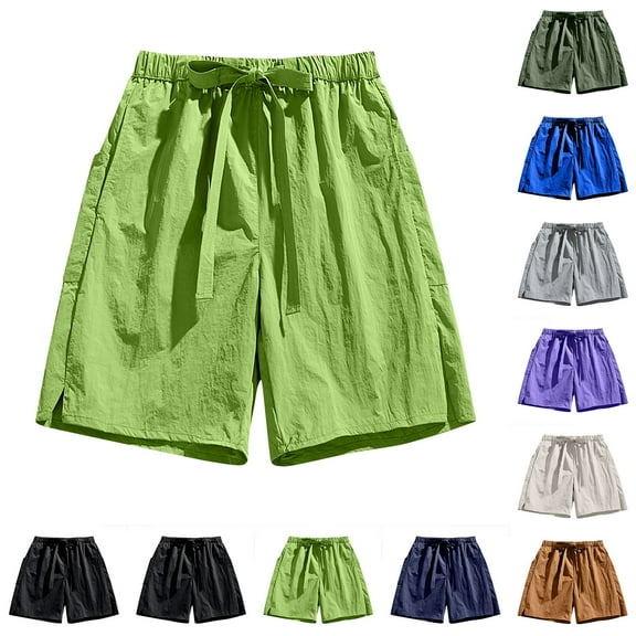 ZZwxWA Men Short Holiday Gifts Fashion Workwear Breathable Loose Fit Trousers Printed Plus Size Male Short Pants Sports Pockets Pants Quick-Dry Summer Clothing Oversize Elastic Shorts Short Pants