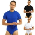 thumbnail image 1 of ZZwxWA Men Short Sleeve Shorts Set Jumpsuit Bodysuit Pajama One Piece Round Neck Home Pajamas Rompers Basic Onesie Reduced Price, 1 of 7