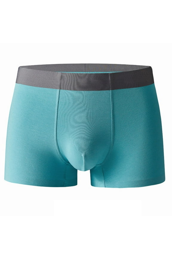 Men's Ball Pouch Bulge Boxer Briefs Modal Microfiber Trunks Underwear Breathable Boxers Short Leg Comfort Undershirts