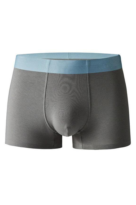 Men's Ball Pouch Bulge Boxer Briefs Modal Microfiber Trunks Underwear Breathable Boxers Short Leg Comfort Undershirts