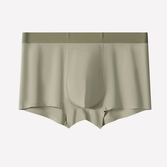 ZZwxWA Men's Comfort Boxer Briefs Stretch Close Fitting Soft Underwear Breathable Contour Pouch Solid Color Underpants
