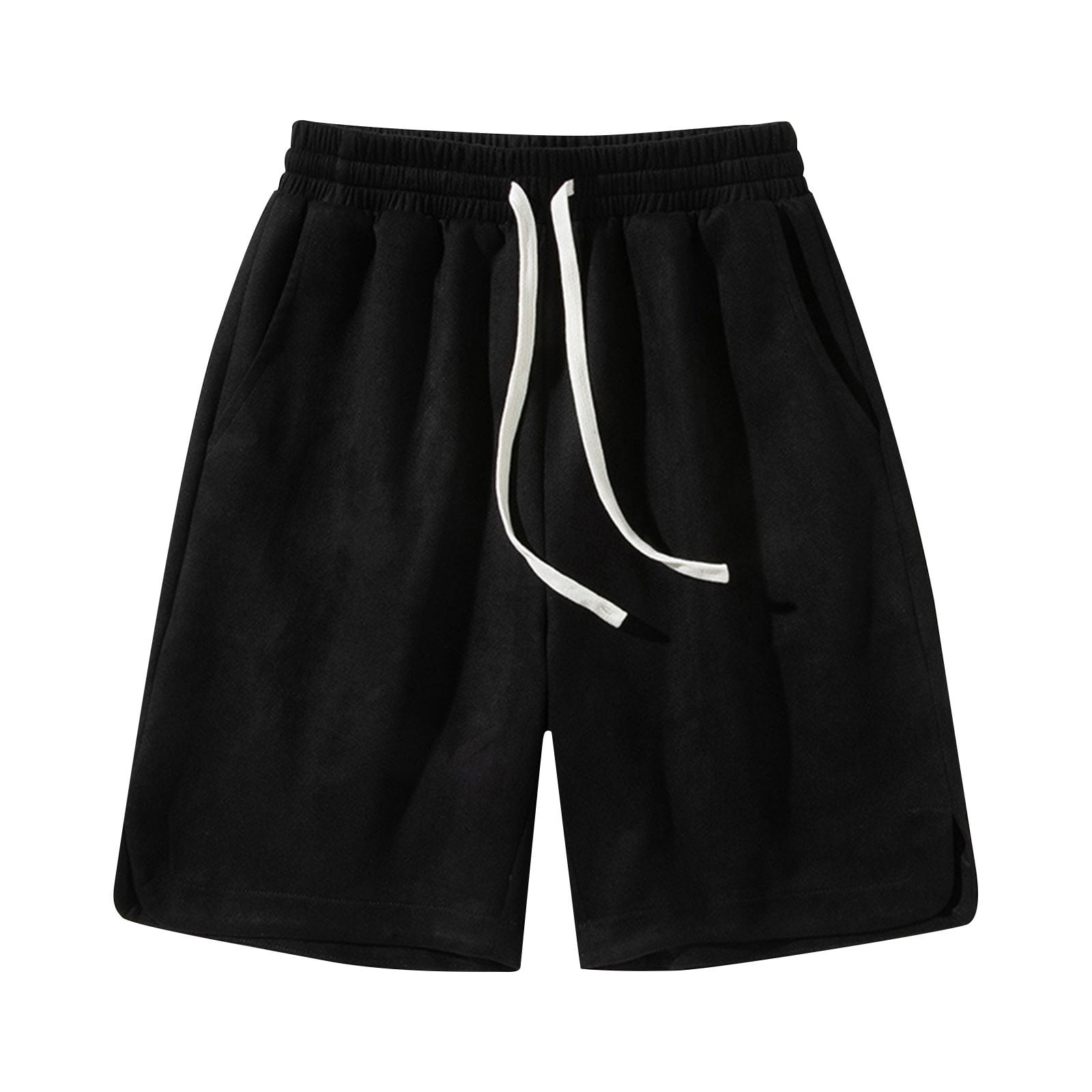 ZZwxWA Men's Lounge Shorts with Deep Pockets Loosefit Jersey Shorts
