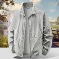 thumbnail image 1 of ZZwxWA Men's Outdoor Hooded Coats Casual Sports Lightweight Windbreaker Rain Zip Up Jackets Tops up to 50% Off, 1 of 6