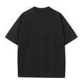 thumbnail image 1 of ZZwxWA Men's Oversized Cotton T-Shirts Drop Shoulder Shirts Crew Neck Solid Casual T Shirt Short Sleeve Basic Tee Reduced Price, 1 of 2