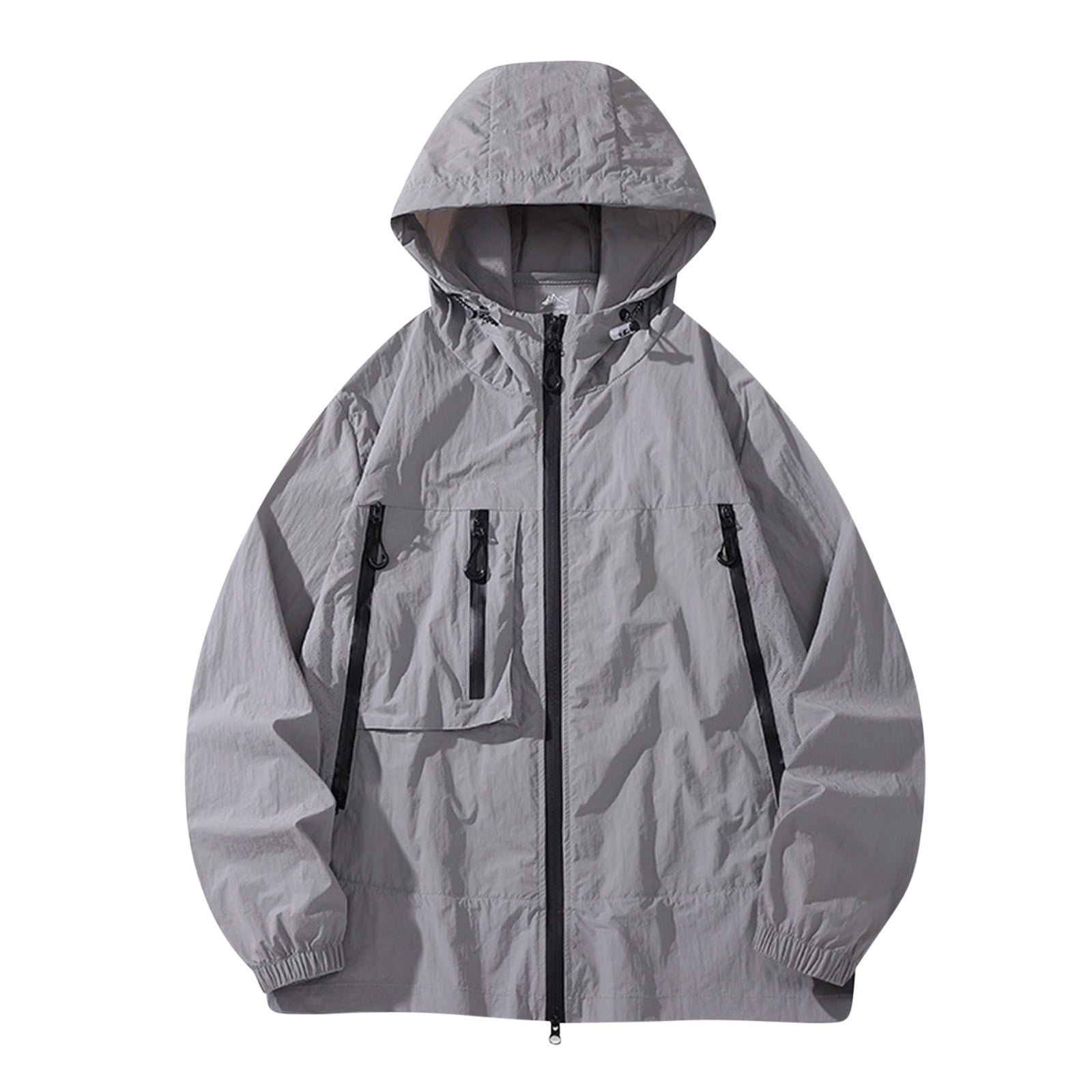 ZZwxWA Men's Oversized Hooded Rain Jackets Loose Fit ZZwxWA Men's Oversized Hooded Rain Jackets Loose Fit