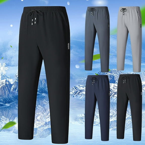 Brondbend Men's Quick Dry Jogger Pants Outdoor Athletic Trouser Lightweight Breathable Outdoor Running Pants Beach Trousers Holiday