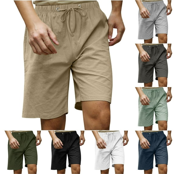 ZZwxWA Men's Shorts Summer Sports Plus Size Workwear Shorts Male Holiday Beach Elastic Trousers Cozy Style Drawstring Clothing Breathable Quick-Dry Short Pants Casual Printed Pants Trousers