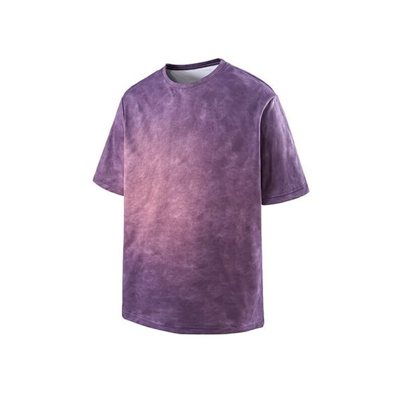 ZZwxWA Men's Solid Color Suede T-shirt Casual Round Neck Tops Drop Shoulder Pullover Shirt Classic Short Sleeve Shirts Online Shopping