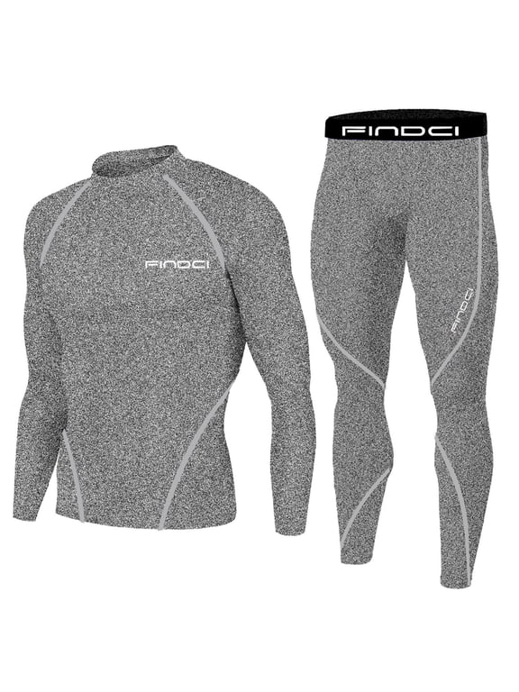 Men's Sports Running Sets Compression Shirt Pants Skin-Tight Long Sleeves Quick Dry Fitness Tracksuit Gym Yoga Suits up to 50% Off