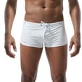 thumbnail image 1 of ZZwxWA Men's Swim Trunks Swimwear Quick Dry Bathing Suit Board Short Boxer Brief with Drawstring Holiday Saving, 1 of 3