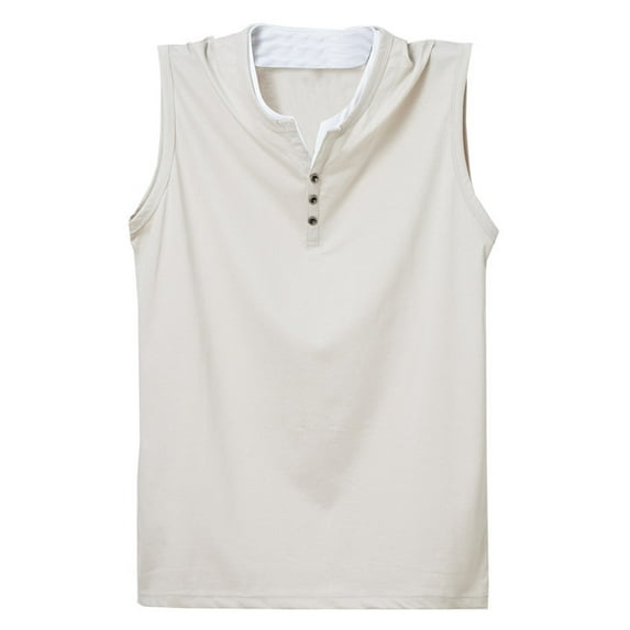 ZZwxWA Men's Tank Tops Summer Gift Loose Fit Casual Breathable Fashion Tank Tops Male Quick-Dry Round Neck Tops Sports Sleeveless Blouse Plus Size Holiday Beach Clothing Workwear Printed Shirt Tops