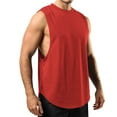 thumbnail image 1 of ZZwxWA Men's Undershirts Online Shopping Casual Quick-Dry Sports Clothing Printed Cozy Style Sleeveless Shirt Oversize Crew Neck Plus Size Blouse Summer Holiday Beach Tank Tops Fashion Male Tops, 1 of 3