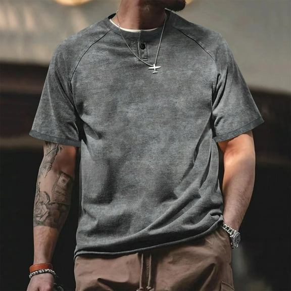 ZZwxWA Mens Blouse Quick-Dry Cozy Style Casual Plus Size Blouse Short Sleeve Fashion Crew Neck Tee Breathable Male Shirts Loose Fit Work Out Tshirts Holiday Beach Printed T-shirt Tops