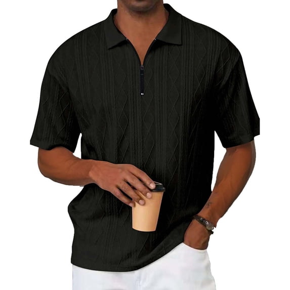 ZZwxWA Mens Knit Henley Shirts Short Sleeve Casual Tees Golf T-Shirt Fashion Athletic Sports Tops Reduced Price