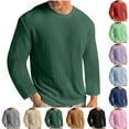 thumbnail image 1 of ZZwxWA Mens Long Sleeve Shirts Thermal Underwear Slim Fit Undershirt Crewneck Sweater Base Layers Knitted Pullover T Shirt Online Shopping, 1 of 6
