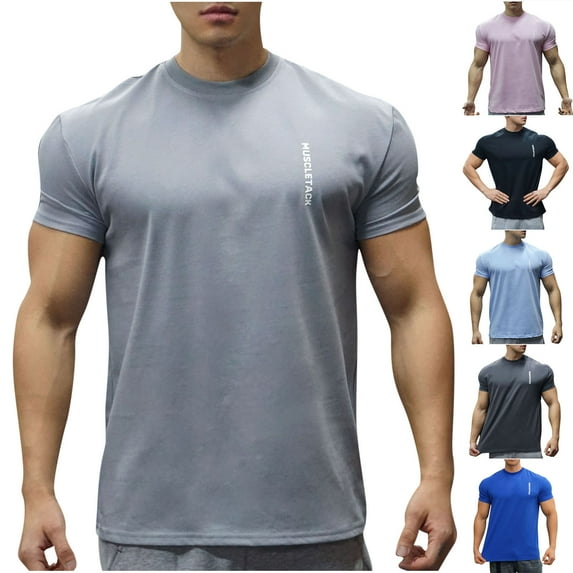 ZZwxWA Mens Oversized Workout T-Shirts Loose Short Sleeve Basketball Running Training Shirt Stretch Athletic Sports Shirts Top