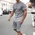 thumbnail image 1 of ZZwxWA Mens Short Sets 2 Piece Outfits Causal Gradient Color Tracksuit Sweatshirt and Drawstring Shorts Set for Men 2025 Reduced Price, 1 of 4