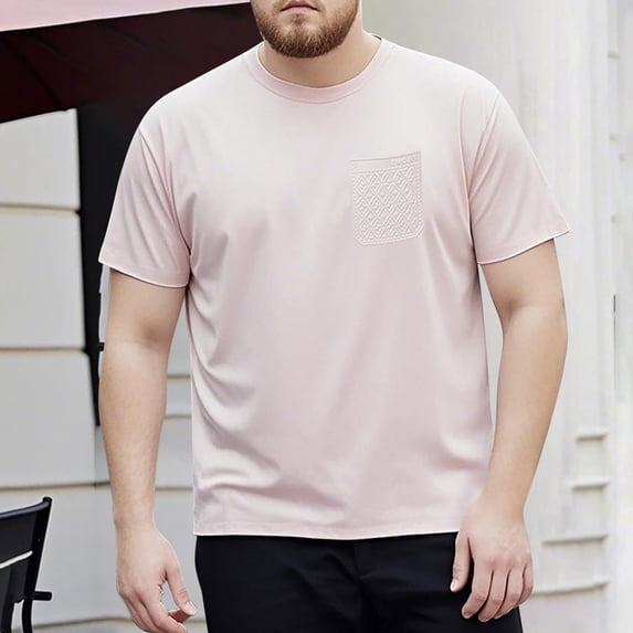 ZZwxWA Mens T-Shirts with Pocket Short Sleeve Cotton Crew Neck Tee Shirts Tax Free Weekend