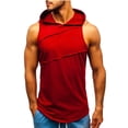 thumbnail image 1 of WWV Mens Tank Top, Mens Hooded Tank Tops Bodybuilding Muscle Cut Off T Shirt Sleeveless Gym Training Hoodies Workout Athletic Tee Holiday Gift Finder, 1 of 6