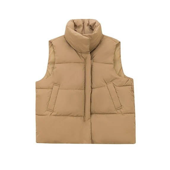 ZZwxWA Quilted Vests for Women 2025 Gilet Puffer Jacket Sleeveless Vest Lightweight Warm Winter Coat Women's Winter Jacket
