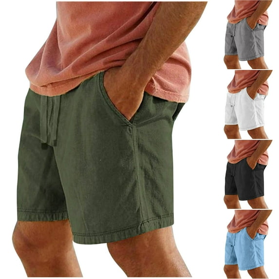 ZZwxWA Shorts Men Cargo Shorts for Men Summer Gift Loose Fit Shorts Elastic Casual Breathable Printed Clothing Oversize Drawstring Pants Workwear Fashion Trousers Plus Size Summer Male Short Pants
