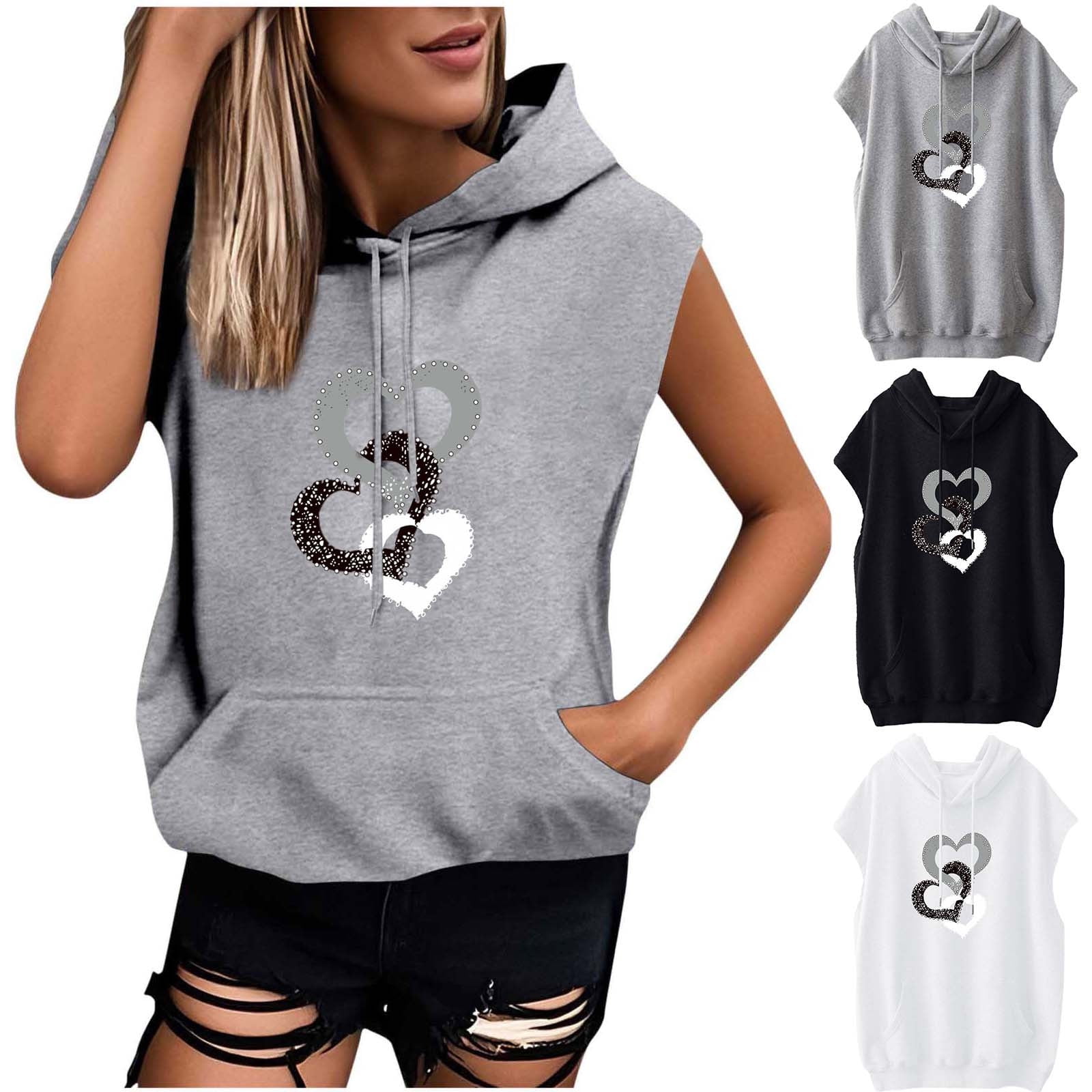 Holiday Gifts! Titcea Hoodies for Women Solid Color