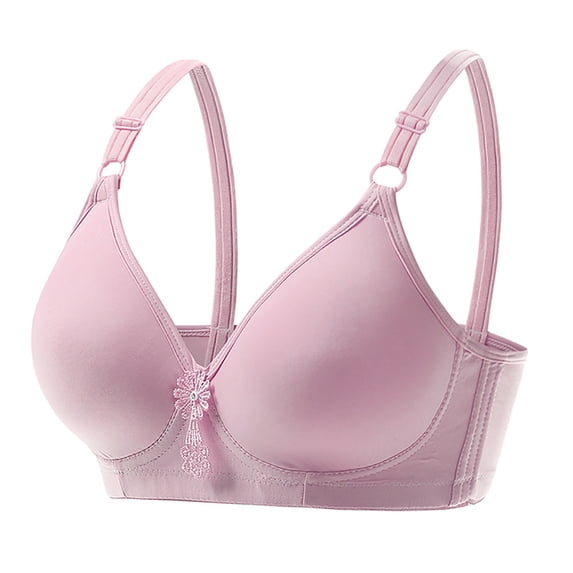 ZZwxWA Sports Bras for Women Solid Women's Fashion Spaghetti Comfy Breathable Bras Underwear No Rims Pull-On Push-Up V-Neck Brassiere