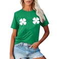 thumbnail image 1 of ZZwxWA St Patricks Day Shirt Green Shirts for Women Shamrock Womens Plus Size Tops Short Sleeve Casual Trendy, 1 of 5