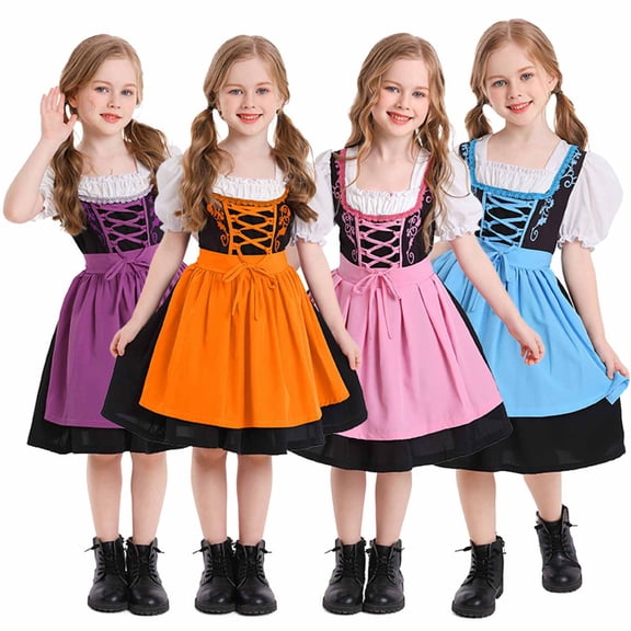 ZZwxWA Summer Saving Women's Fashion Casual Short Sleeve Round-Neck Mid-Calf Dress Toddler Clothes for Girls