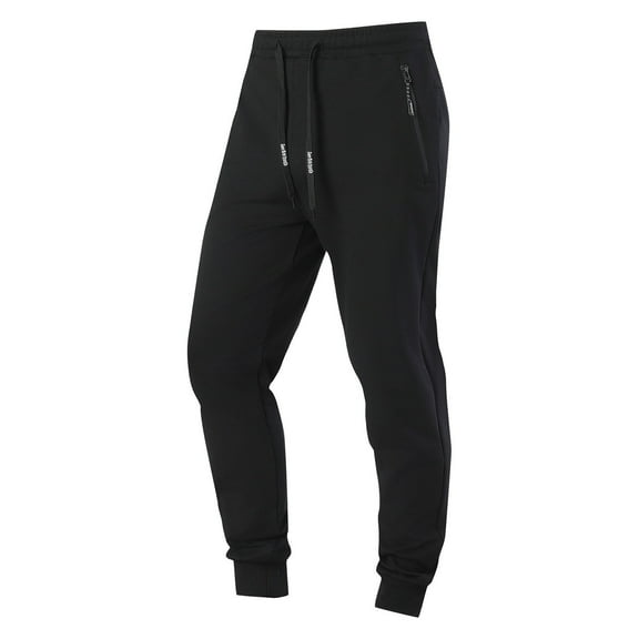 ZZwxWA Sweatpants for Men Mens Fleece Active Athletic Jogger Workout Sweatpants for Men with Zipper Pocket and Drawstring