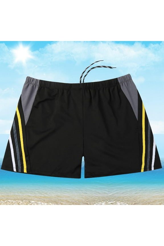 Swimsuit for Men Elastic Athletic Swim Shorts Softness Surf Swim Trunks Fashion Swimming Pants